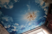 натяжной потолок с фотопечатью в виде неба